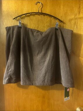 Woman’s HALARA Brown Corduroy Skort 2X